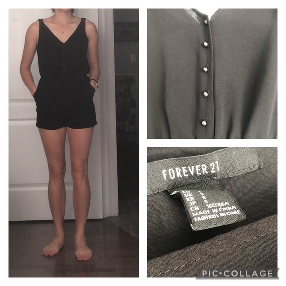 Black forever 21 romper - Picture 2 of 2